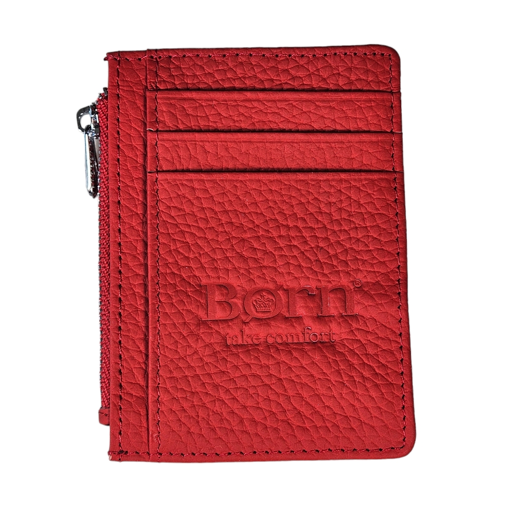 Born Nwot Red Vegan Leather Cardcase Wallet